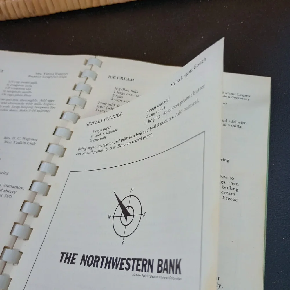 Yadkin County North Carolina‎ Vintage Cookbook Extension Homemakers Club